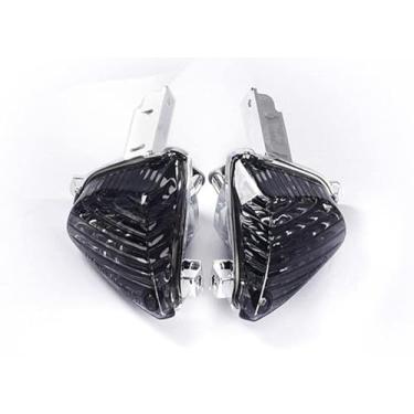 Imagem de TOPZONE Compatível com Suzuki 2008-2009 GSX-R600/750; GSX-R1000 2007-2008; lâmpada indicadora traseira, pisca-pisca (somente lâmpadas, cor fumaça)