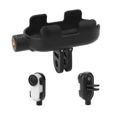 Imagem de FlySimple Adaptador de montagem para acessórios Insta 360 GO 3S, vertical horizontal ajustável, alça de bicicleta listrada para mochila tripé suporte de expansão compatível com câmera Insta 360 GO 3