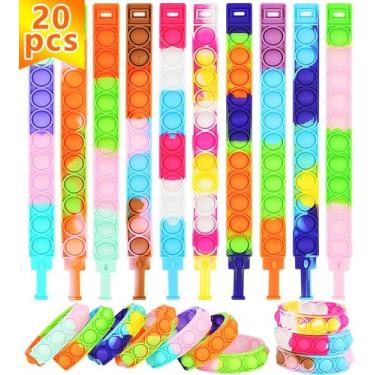 Imagem de Pulseira Pop Fidget It a granel para crianças, pacote de brinquedos Mi