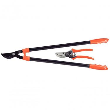 Imagem de Conjunto Tesoura De Poda E Tesourão De Poda Tramontina Cabo Metálico 2 Peças