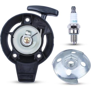 Imagem de BENPO Recoil Pull Starter Start Compatível com Honda GX25 FG110 Tiller HHT25 Cortador de grama Substituir 28400-Z0H-003 com polia de garra de lingueta dentada
