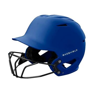 Imagem de EvoShield Capacete de rebatedor fosco XVT 2.0 com máscara facial - Royal, PP