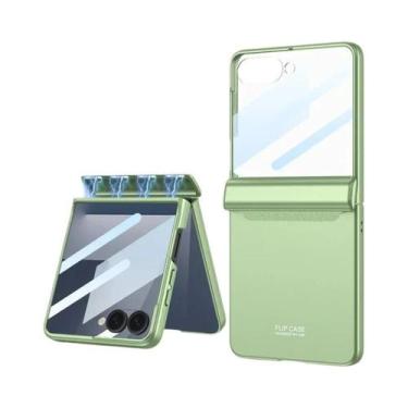 Imagem de Capa Magnética Rígida Para Samsung Galaxy Z Flip 7 6 5G Com Protetor D