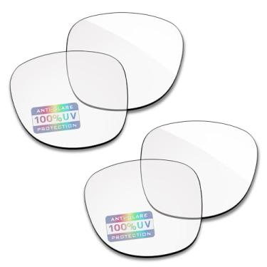 Imagem de Bowyer 2 pares de lentes de substituição femininas compatíveis com óculos inteligentes Ray-Ban Meta Wayfarer RW4008 53 mm, 2 x Transparentes HD, RW4008 53mm