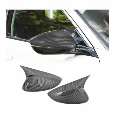 Imagem de Capa de espelho retrovisor lateral acessórios exteriores tampas de espelho retrovisor capa de buzina de boi acabamento de moldagem lateral compatível com Honda 10th 11th accord 2018-2022 2023 2024