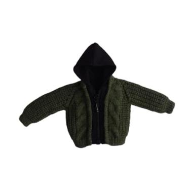 Imagem de oshhni Modelo de suéter em escala 1/12, boneca de brinquedo, cosplay, crianças, adultos, presentes, decoração, inverno, tricô, roupas de boneca artesanais, Verde