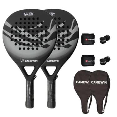 Imagem de Raquetes de praia CAMEWIN Carbon Fiber 2 PCS com acessórios