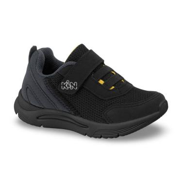 Imagem de Tênis Infantil Menino Klin New Sport Mini Preto Amarelo