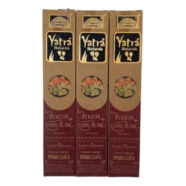 Imagem de Incenso Parimal Naturals Yatra Benjoim + Copal Branco 3cxs.