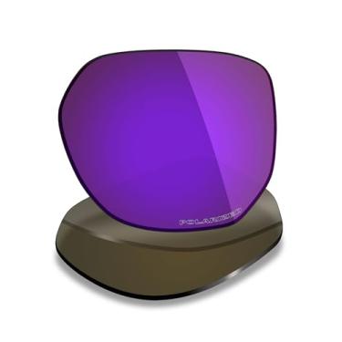 Imagem de Mryok Lentes de reposição polarizadas Plus para óculos de sol Oakley Latch Beta, HD Polarized, proteção UV, resistente a impactos e ajuste perfeito - Roxo plasma