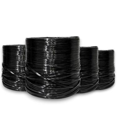 Imagem de 4 Unidades Fitilho Para Amarração Preto 2200m N2 Polipropileno Anti UV