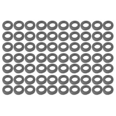 Imagem de Kit 70 Arruela Plástica Preta De Parafuso Afinação Bateria