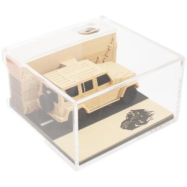 Imagem de Calendário de mesa 3D, bloco de notas de arte de escultura, bloco de notas 3D, calendário de mesa 3D, exclusivo e criativo, escultura, livro de notas, calendário de escultura de papel rasgável para