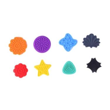 Imagem de Dynwave Brinquedos sensoriais infantis, exclusivos, confortáveis, com reconhecimento de cores, brinquedos educativos para presentear em meias, prêmios para, 8 Unidades