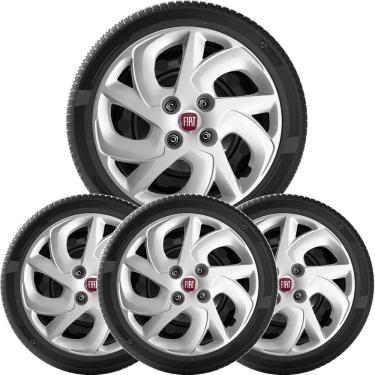 Imagem de Jogo 4X Calota Fiat Palio Uno Siena Aro 14 231Cb