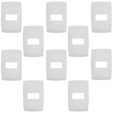 Imagem de Kit 40 Placa Espelho 4x2 Módulo Horizontal 618505 Pial Plus