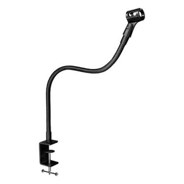Imagem de Suporte de microfone Angksorm Flexível Gooseneck de 60 cm com braçadei