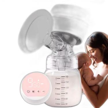 Imagem de Bomba Tira Leite Elétrica Digital 180Ml Com Mamadeira Usb