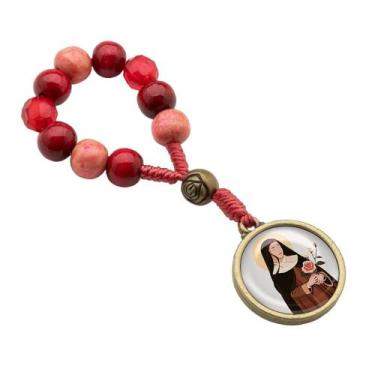 Imagem de Terço Dezena de Dedo Santa Teresinha do Menino Jesus Madeira 8 mm - Ca