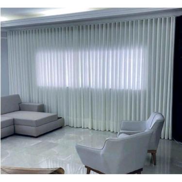 Imagem de Cortina Trilho Suiço Linho Marfim 6.00 X 2.70