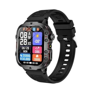 Imagem de Relógio Inteligente Militar Masculino 2025 IP68 5ATM Monitor De Saúde 