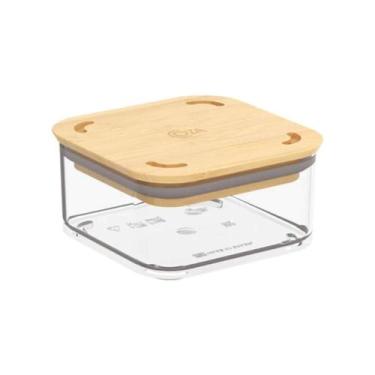 Imagem de Pote Hermético Modo com Tampa em Bambu 230ml Cristal Coza Brinox - 406