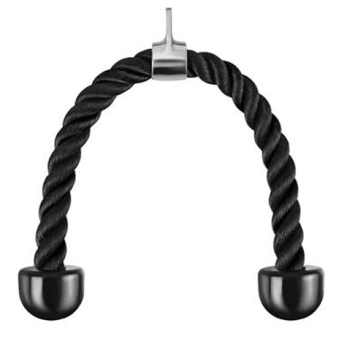 Imagem de TZhenTing Cabo de puxar de corda tríceps, 68 cm de comprimento, acessório para exercícios de ginástica