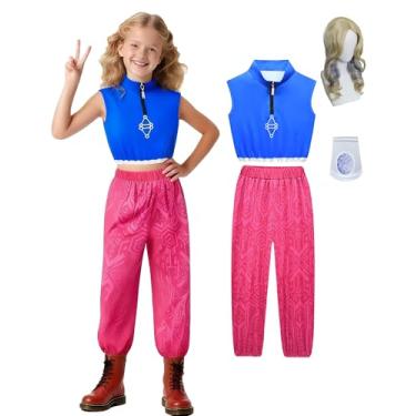 Imagem de CBLDZZ Conjunto de camisa e calça Zombies para meninas, roupas de Halloween para crianças