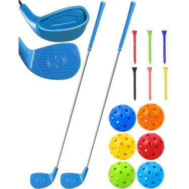 Imagem de HOTWIND 2 Pack Backyard Golf Game Clubs with 5”x 3.5” Oversize Heads and 36” Lightweight Shaft for Adults Play Outdoor Golf Yard Game in Grass Parks Yards with 6 Practice Ball and 1 Store Bag
