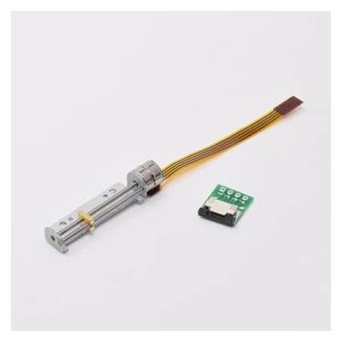 Imagem de DC 5V-6V 8mm 2-Phase 4-Wire Stepping Screw Shaft Stepper Electronic Starter Position Precision Linear Atuador Parafuso Deslizante Porca (Motor B com placa)