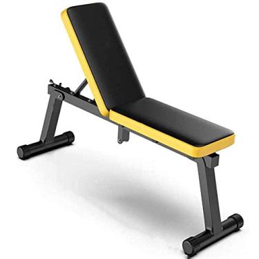 Imagem de Banco de peso ajustável – banco de halteres fitness – banco abdominal sentado para levantamento de peso – banco dobrável – para academia em casa, treino plano/inclinado/declínio