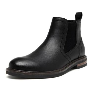 Imagem de Vestido Chelsea Boots DECARSDZ Slip On Ankle para homens - preto