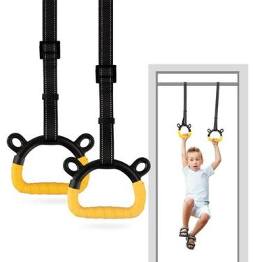 Imagem de Anéis de ginástica EXQ Home Kids para crianças, carga de 100 kg