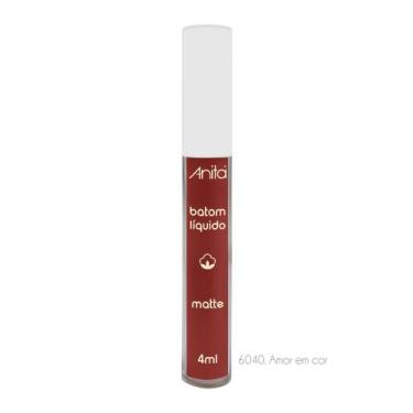 Imagem de Batom Líquido Matte 6040 Amor Em Cor 4ml Anita