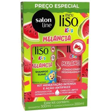 Imagem de Kit Salon Line Meu Liso Kids Melancia Shampoo 300ml + Condicionador 20