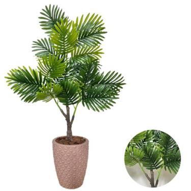 Imagem de Palmeira Árvore Artificial Com Vaso Polietileno Completo - PlantaImpor