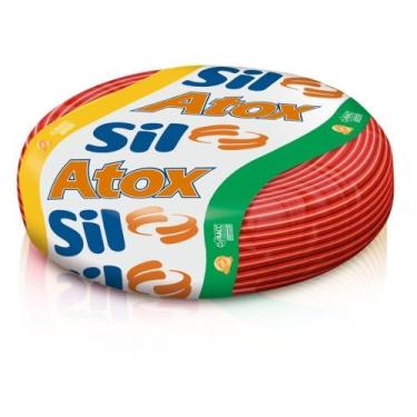 Imagem de Cabo Fio Elétrico Sil Flexível de Cobre 4mm 50m Vermelho