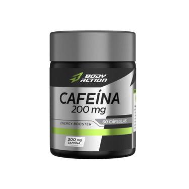Imagem de Suplemento Cafeína Em Cápsula 200mg 60 Cápsulas Bodyaction, Sem sabor