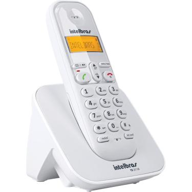 Imagem de Telefone Sem Fio Branco com Identificador Intelbras TS3110