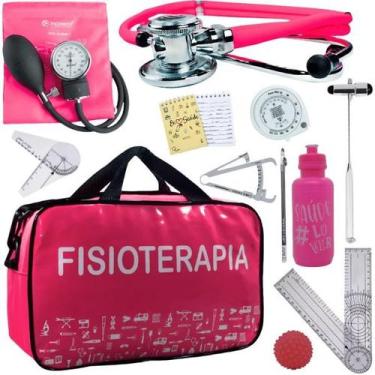Imagem de Kit Bolsa Fisioterapia Acadêmico Martelo Buck Goniômetro Incoterm, Fúc