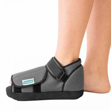 Imagem de Sandália Baruk Apoio Plana Pós Operatória Bilateral Evolution Cinza - 