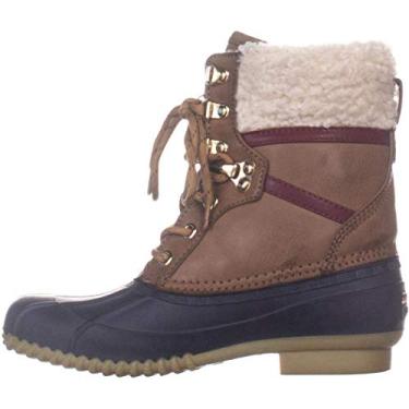 Imagem de Tommy Hilfiger Meia feminina Rian com bico fechado, Medium Brown, 6