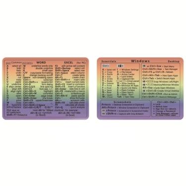 Imagem de Adesivos de teclas de atalho para laptop, adesivos de atalho para laptop sem resíduos, decoração de acessórios de teclado, 2 peças