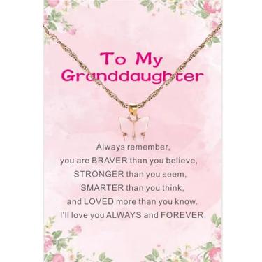 Imagem de Presentes para mãe, avó, avó, tia, colar, filha, neta, irmã, sobrinha, colares de borboleta, para mulheres, One Size, Aço inoxidável, Sem Pedra Preciosa