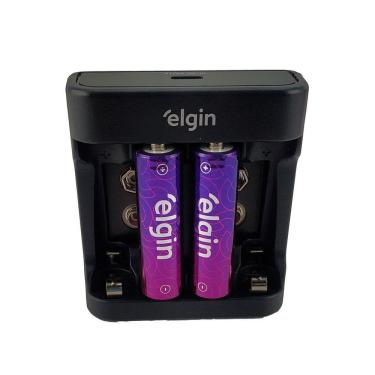 Imagem de Carregador Inteligente De Pilhas Aa/aaa E Bateria 9v Elgin