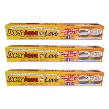 Imagem de Papel Dover Assa+leve Antiaderente 30cm X 3m Kit Com 3 Un