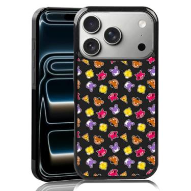 Imagem de MMYAJT Linda capa de celular com desenho animado urso e raposa adequada para iPhone 17 Pro, capa protetora de TPU à prova de choque FNAF Five Nights capa de telefone presente para meninos meninas
