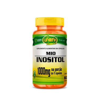 Imagem de Mio Inositol 600mg 60 Caps - Unilife