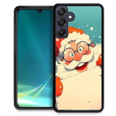 Imagem de DAIZAG Capa compatível com Samsung Galaxy A25 5G, Natal - Feliz Papai Noel, antiqueda, à prova de arranhões, capa protetora com padrão personalizado