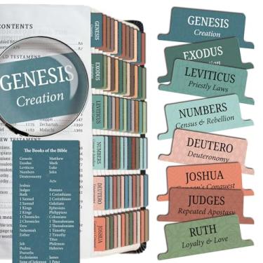 Imagem de Saintilway Productions - Bible Tabs Premium Resistentes a Rasgos – Fácil de aplicar, Laminado para Durabilidade – Antigo e Novo Testamento – Perfeito para Todas as Bíblias - Guias Bíblicos para